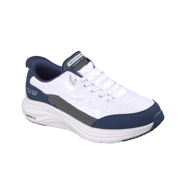 Sneakers Hombre Skechers Contour Foam - Cozy Fit Blanco-azul