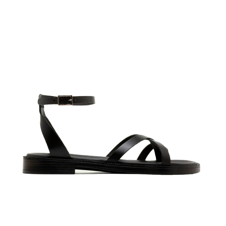 Sandalias Planas Mujer Porronet 3230 Negro