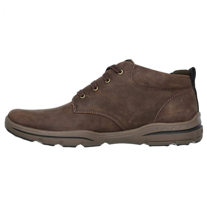 BOTINES PLANOS SKECHERS 64857 Marrón