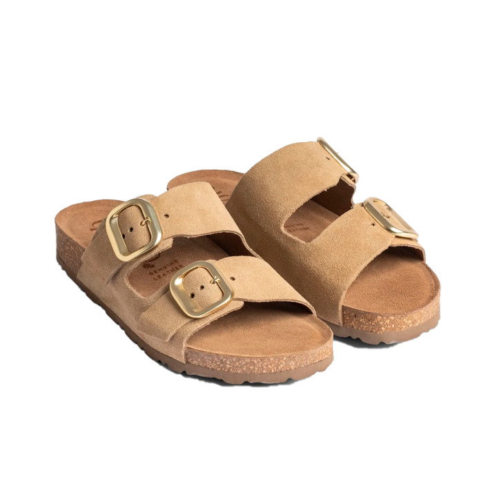 Sandalias Planas Mujer Yokono Jerba Taupe