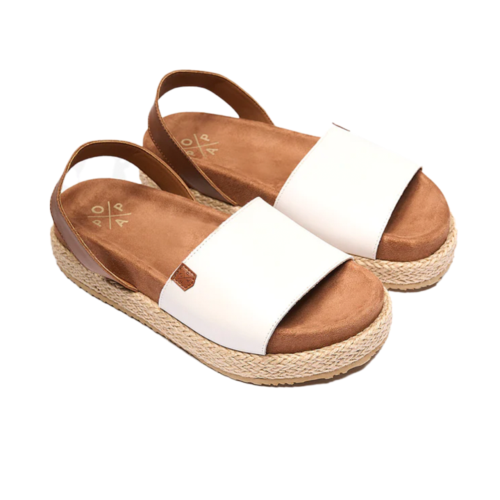 Sandalias Planas Mujer Popa Siona Blanco