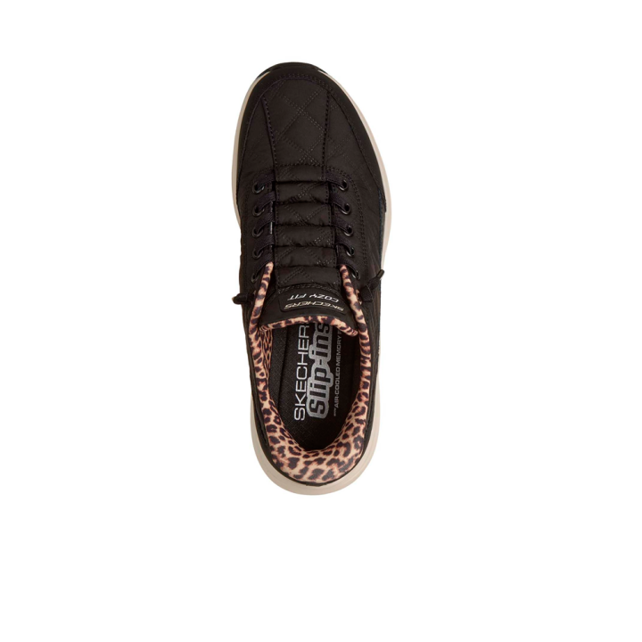 Sneakers Mujer Skechers Contour Foam - Cozy Fit Leop Negro