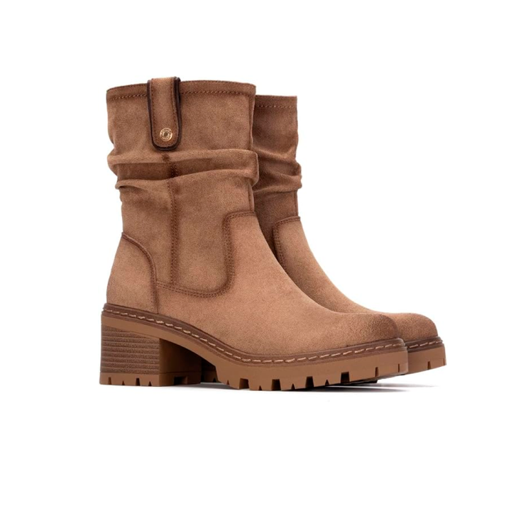 Botines Planos Mujer Refresh 173021 Beig