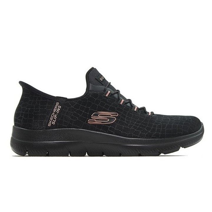 Sneakers Mujer Skechers Summits-cla Negro-oro