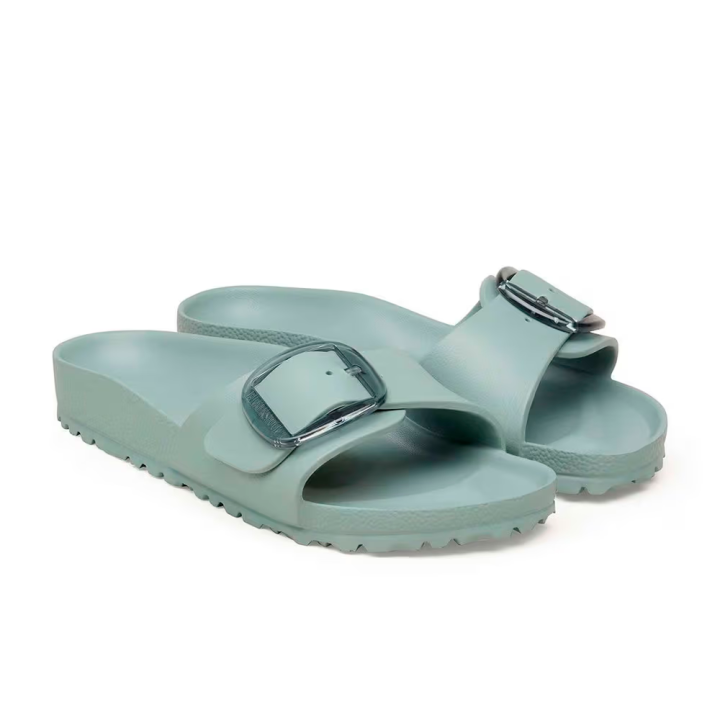 Sandalias Planas Mujer Birkenstock Madrid Big Buckle Eva Verde