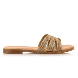 Sandalias Planas Mujer Mustang 54500 Oro