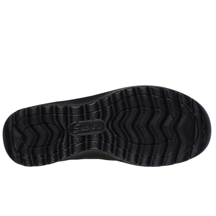 Botines Planos Skechers Fall In Bloom Mujer Negro