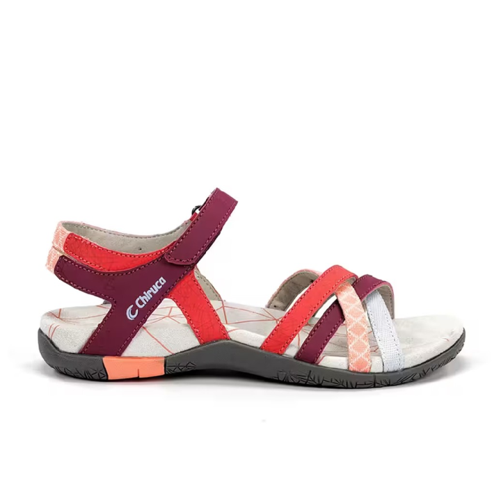 Sandalias Planas Mujer Chiruca Malibu 17 Burdeos