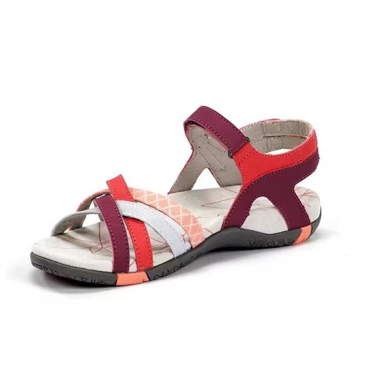 Sandalias Planas Mujer Chiruca Malibu 17 Burdeos