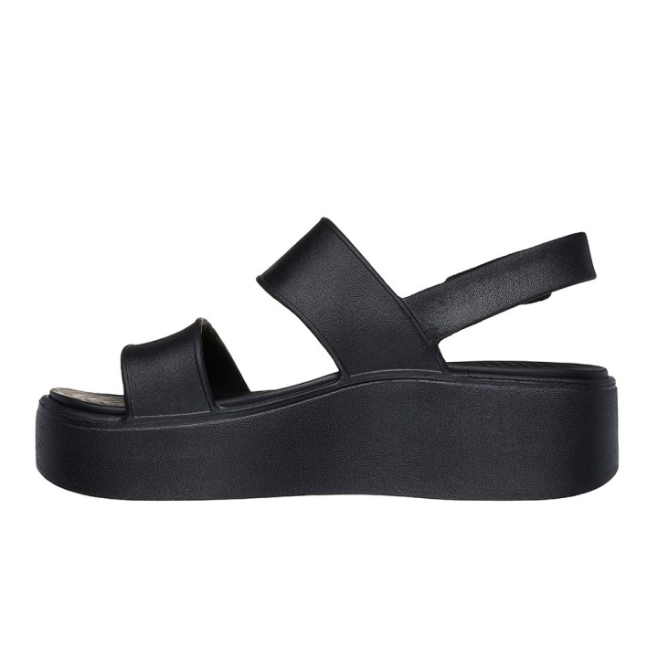 Sandalias Planas Mujer Skechers 111257 Negro-negro