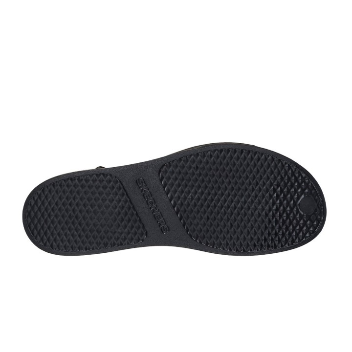 Sandalias Planas Mujer Skechers 111257 Negro-negro