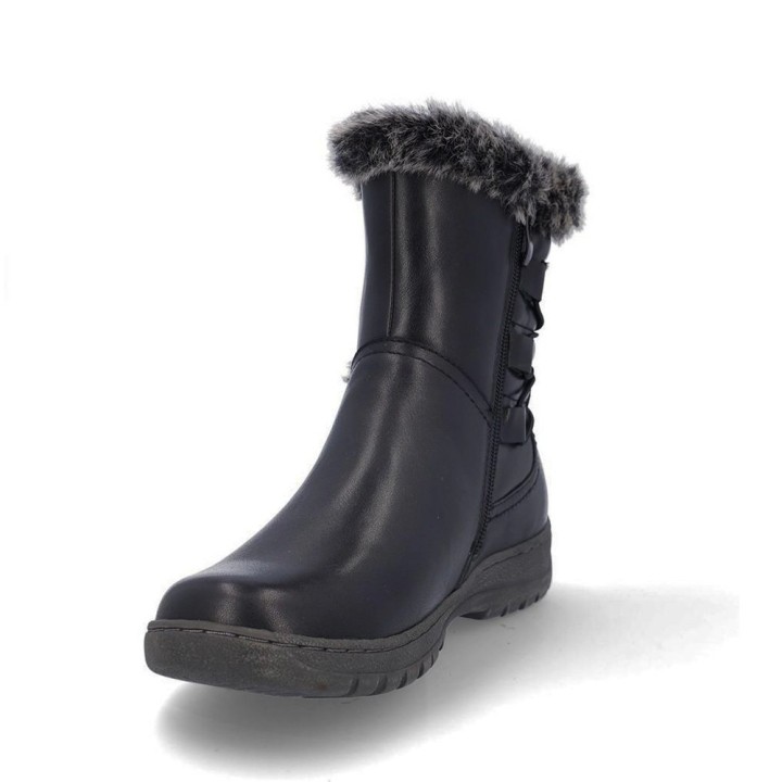 Botines Planos Mujer Coronel Tapiocca T711 Negro-negro