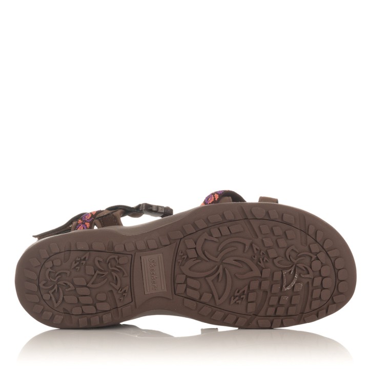 Sandalias Planas Skechers Reggae Slim 40955 Marrón - Marron