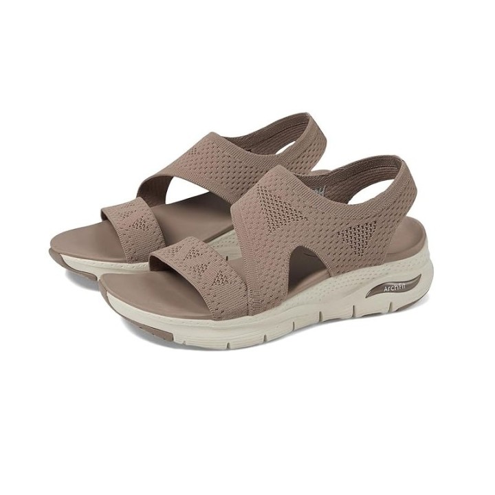 Sandalias Planas Mujer Skechers 119458 Marron