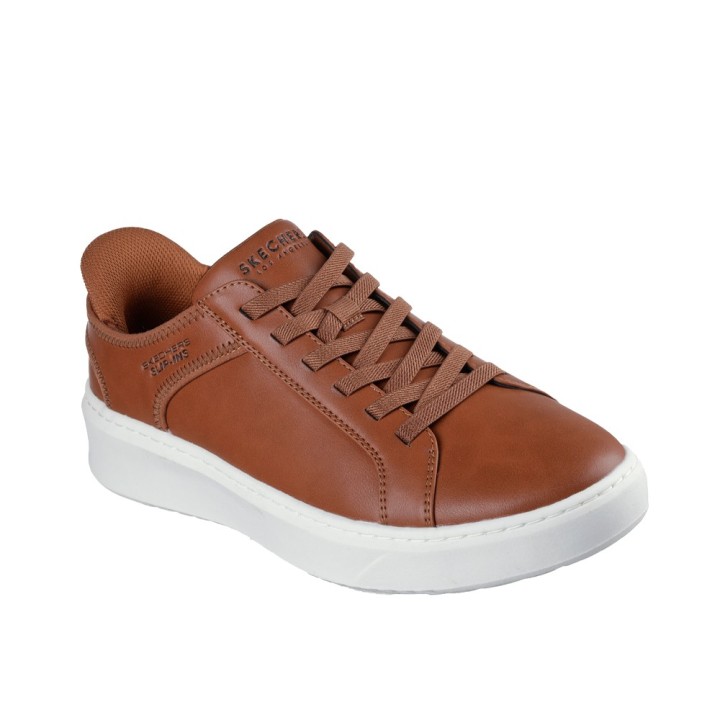 Sneakers Hombre Skechers Court Break-double Vented Cuero