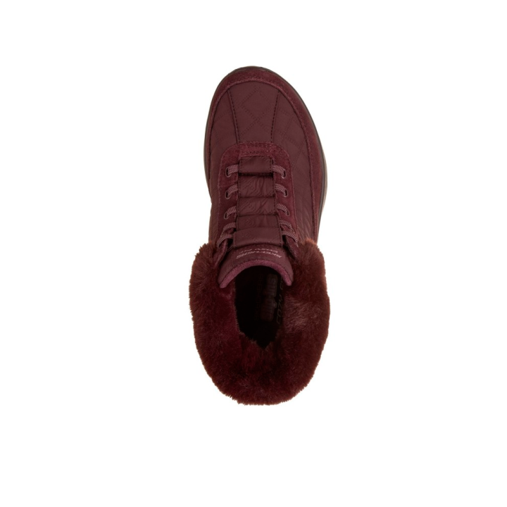 Botines Planos Mujer Skechers On-The-Go Encore - Cozy Fit Me Burdeos