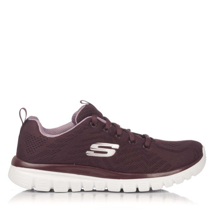 Sneakers Skechers Mujer Graceful Burdeos 12615