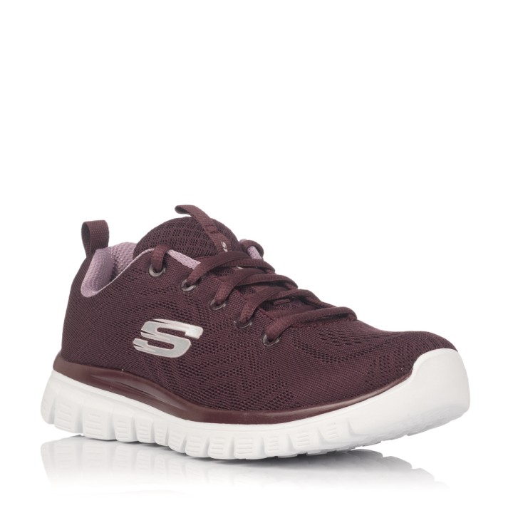 Sneakers Skechers Mujer Graceful Burdeos 12615