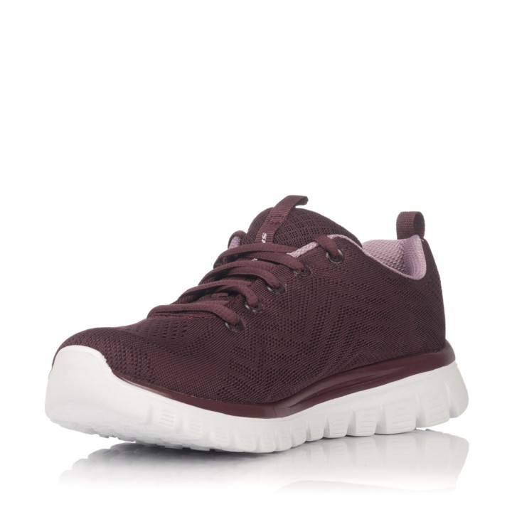 Sneakers Skechers Mujer Graceful Burdeos 12615