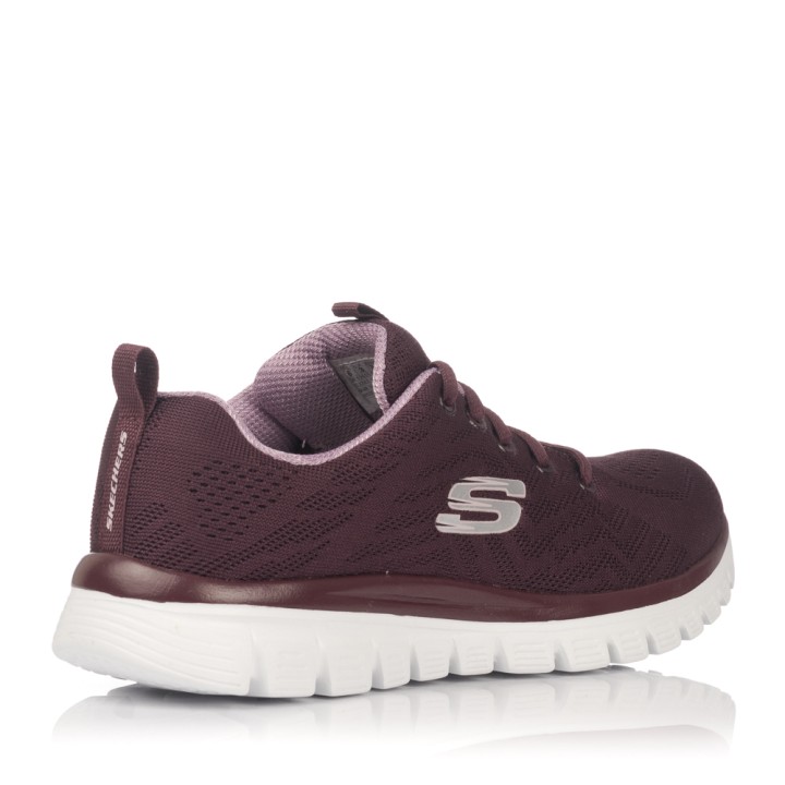 Sneakers Skechers Mujer Graceful Burdeos 12615