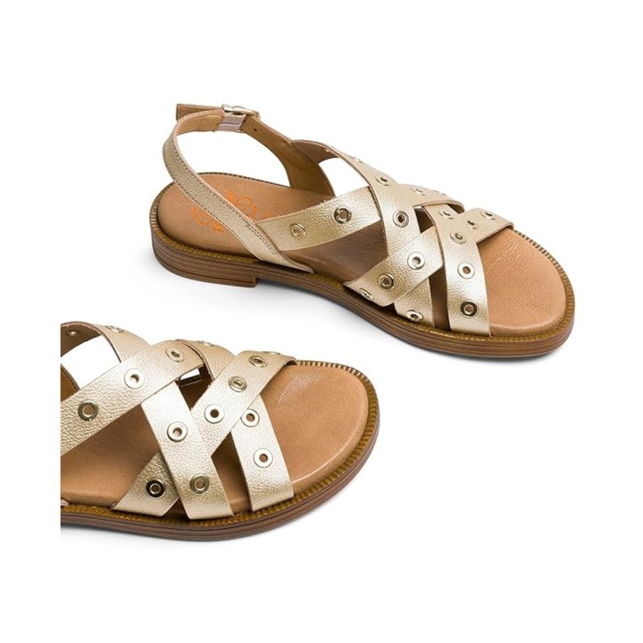 Sandalias Planas Mujer Porronet 3125 Oro