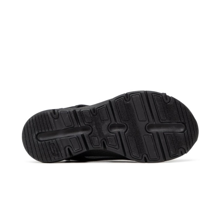 Sandalias Planas Mujer Skechers 119236 Negro-negro