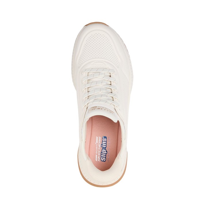 Sneakers Mujer Skechers Bobs Squad 4 - Key Look Blanco