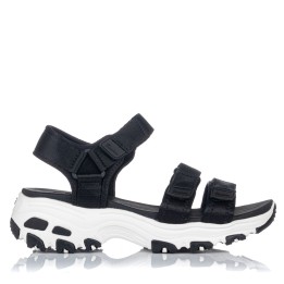 Sandalias planas Skechers D'Lites Fresh 31514 negras