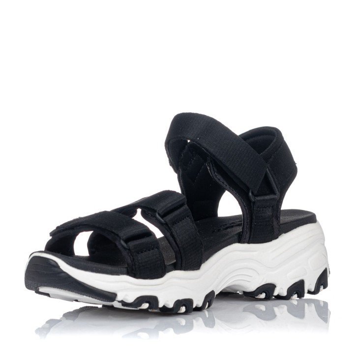 Sandalias planas Skechers D'Lites Fresh 31514 negras