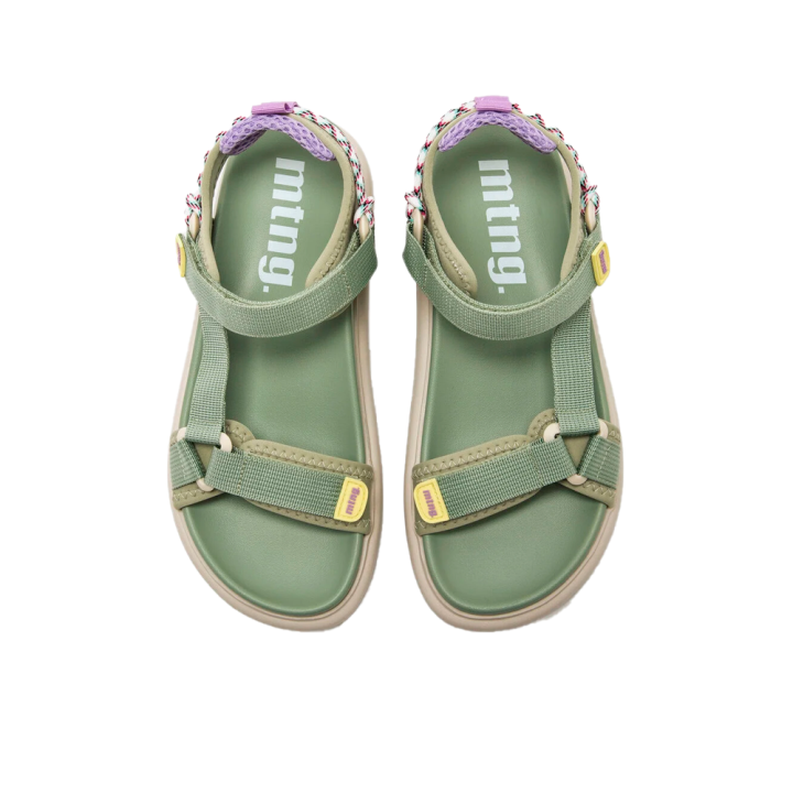 Sandalias Planas Mujer Mustang 60001 Verde