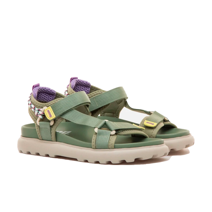 Sandalias Planas Mujer Mustang 60001 Verde