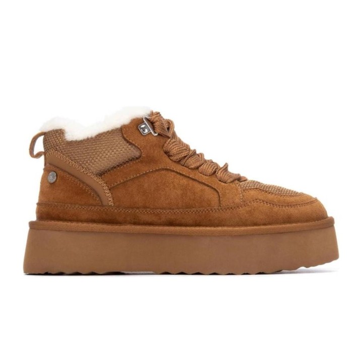 Botines Planos Mujer Xti 144338 Camel