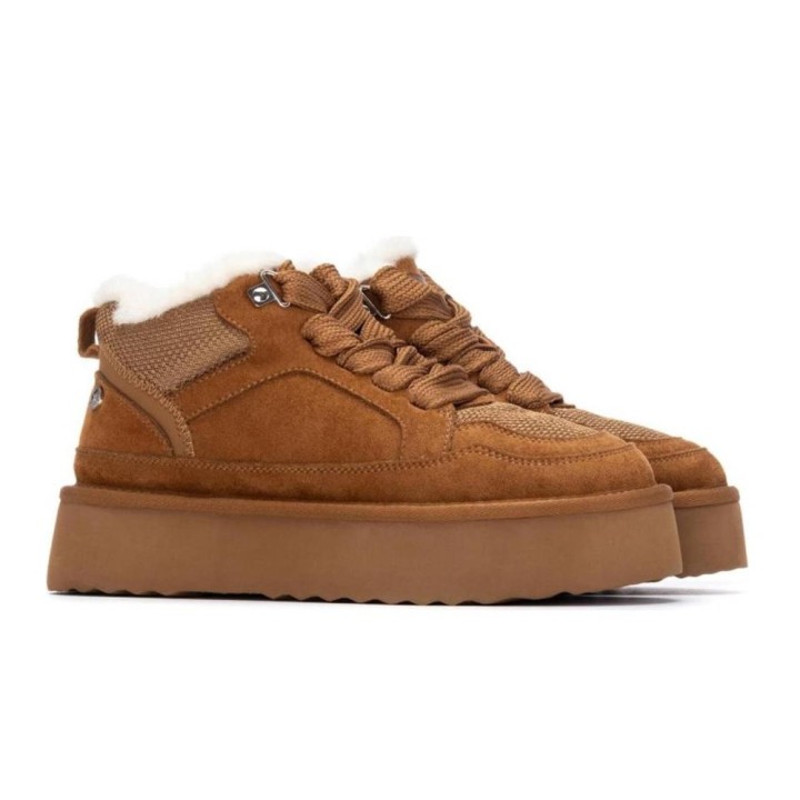 Botines Planos Mujer Xti 144338 Camel