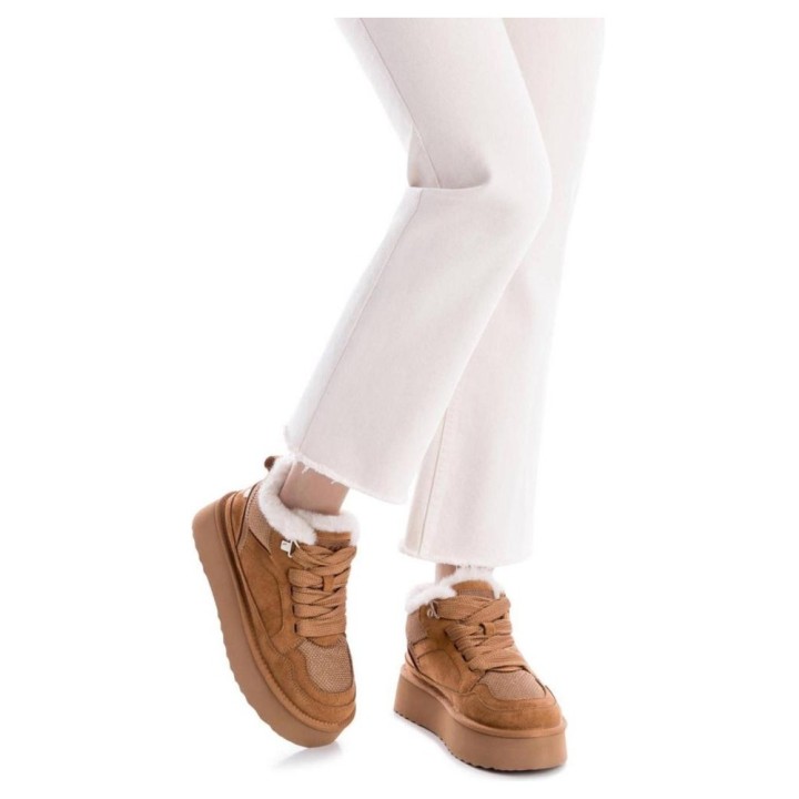 Botines Planos Mujer Xti 144338 Camel
