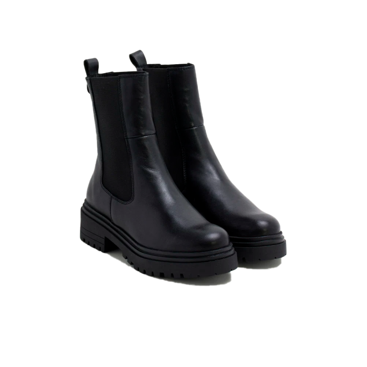 Botines Planos Mujer Porronet 4821 Negro