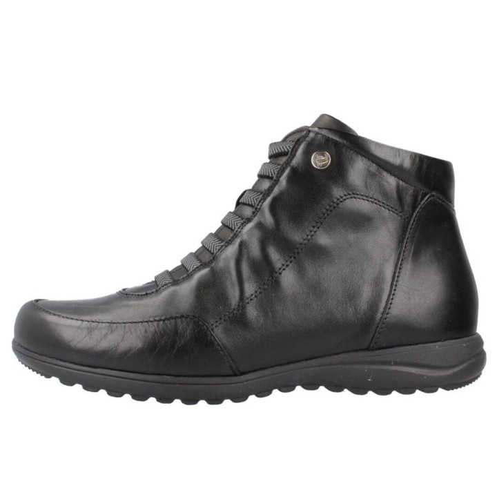 Botines Planos Pitillos 118 Mujer Negro