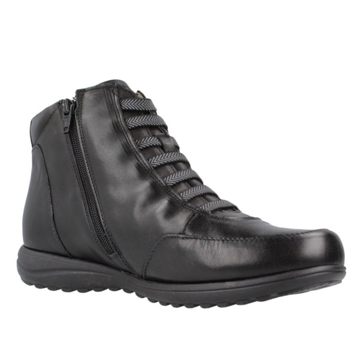 Botines Planos Pitillos 118 Mujer Negro