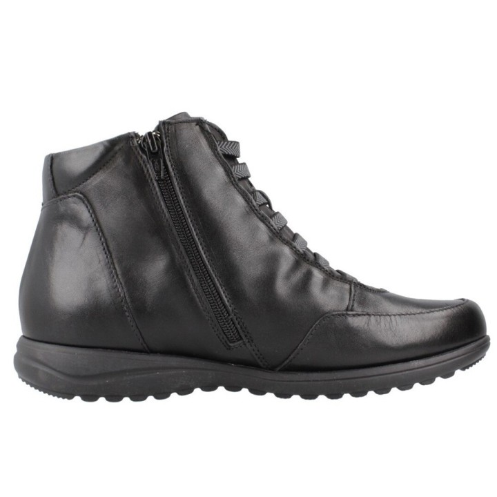 Botines Planos Pitillos 118 Mujer Negro