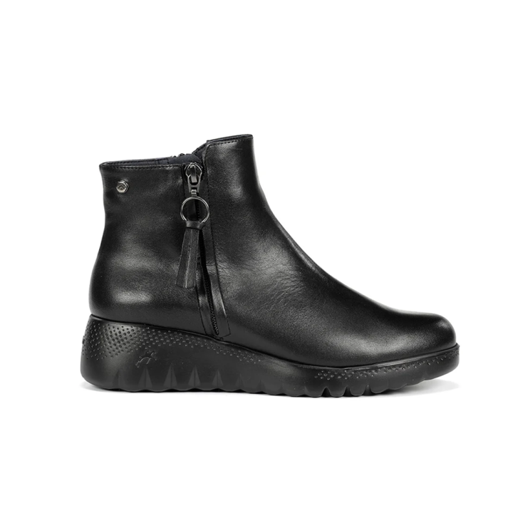 Botines Planos Mujer Fluchos F2100 Negro