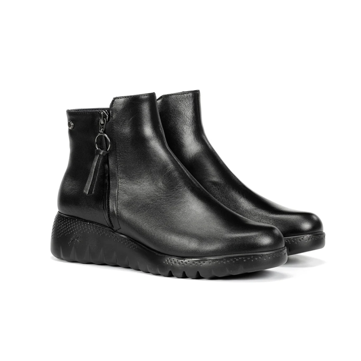 Botines Planos Mujer Fluchos F2100 Negro