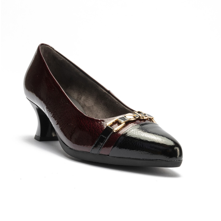Merceditas Mujer Pitillos 11683 Negro-Burdeos