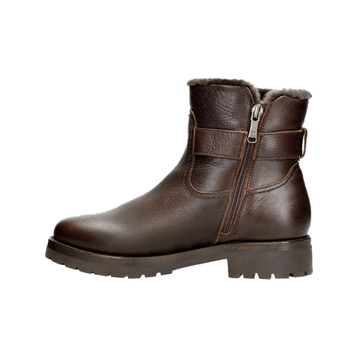 Botines Planos Mujer Panama Jack Javea Marron