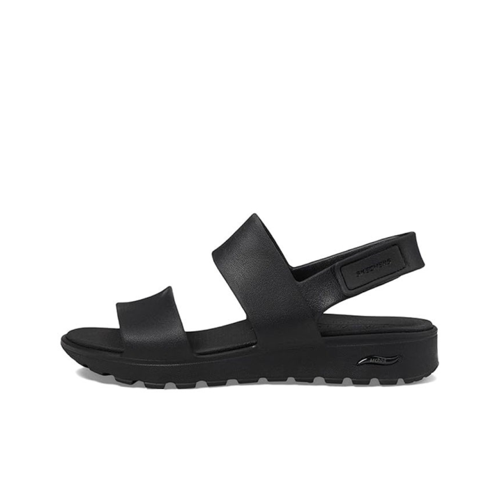 Sandalias Planas Mujer Skechers 111380 Negro