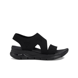 Sandalias Planas Mujer Skechers 119458 Negro