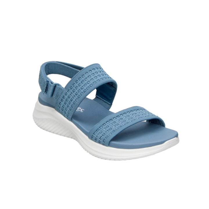 Sandalias Planas Mujer Skechers Ultra Flex 3.0 All About U Celeste