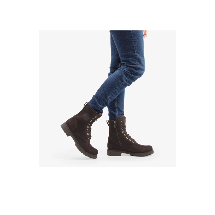 Botines Planos Mujer Panama Jack Frisia Marron
