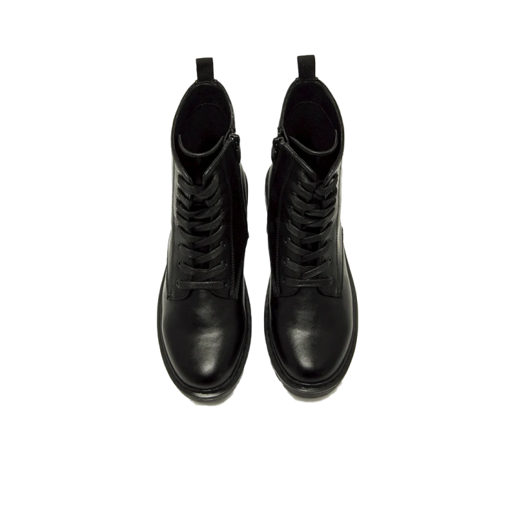 Botines Planos Mujer Mustang Storm Low Negro