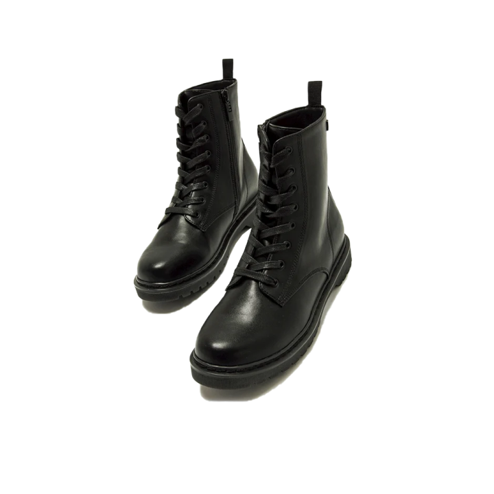 Botines Planos Mujer Mustang Storm Low Negro
