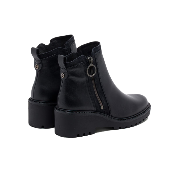 Botines Planos Mujer Porronet 4866 Negro