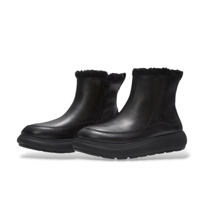 Botines Planos Mujer Fitflop W Iq-Comff Leather Negro